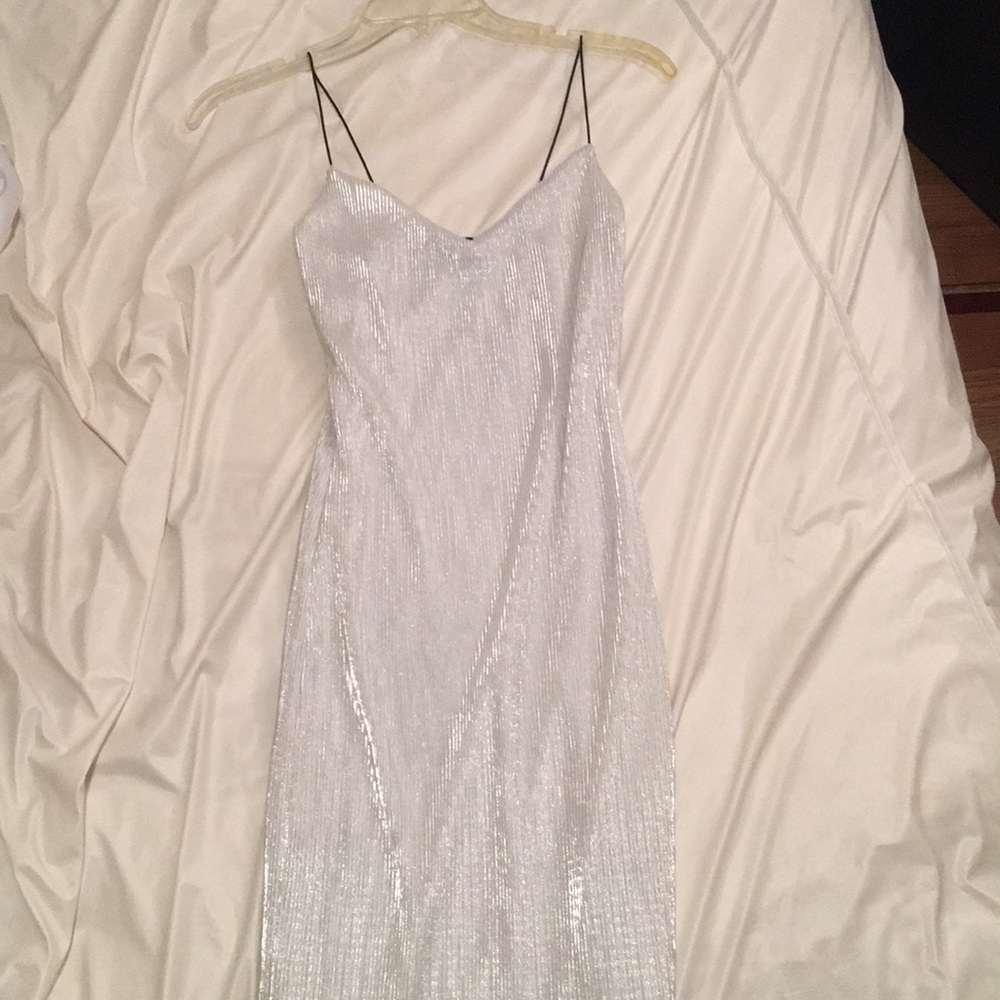 Fashion Nova silver dress, never worn
